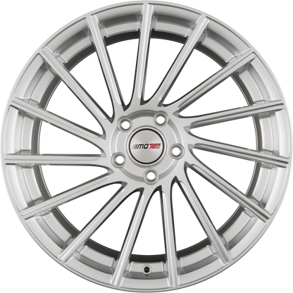 Motec Tornado (MCT9) High Gloss Silver Alufelge 10.5x21 Zoll ET35 LK 5x112 ML66.6