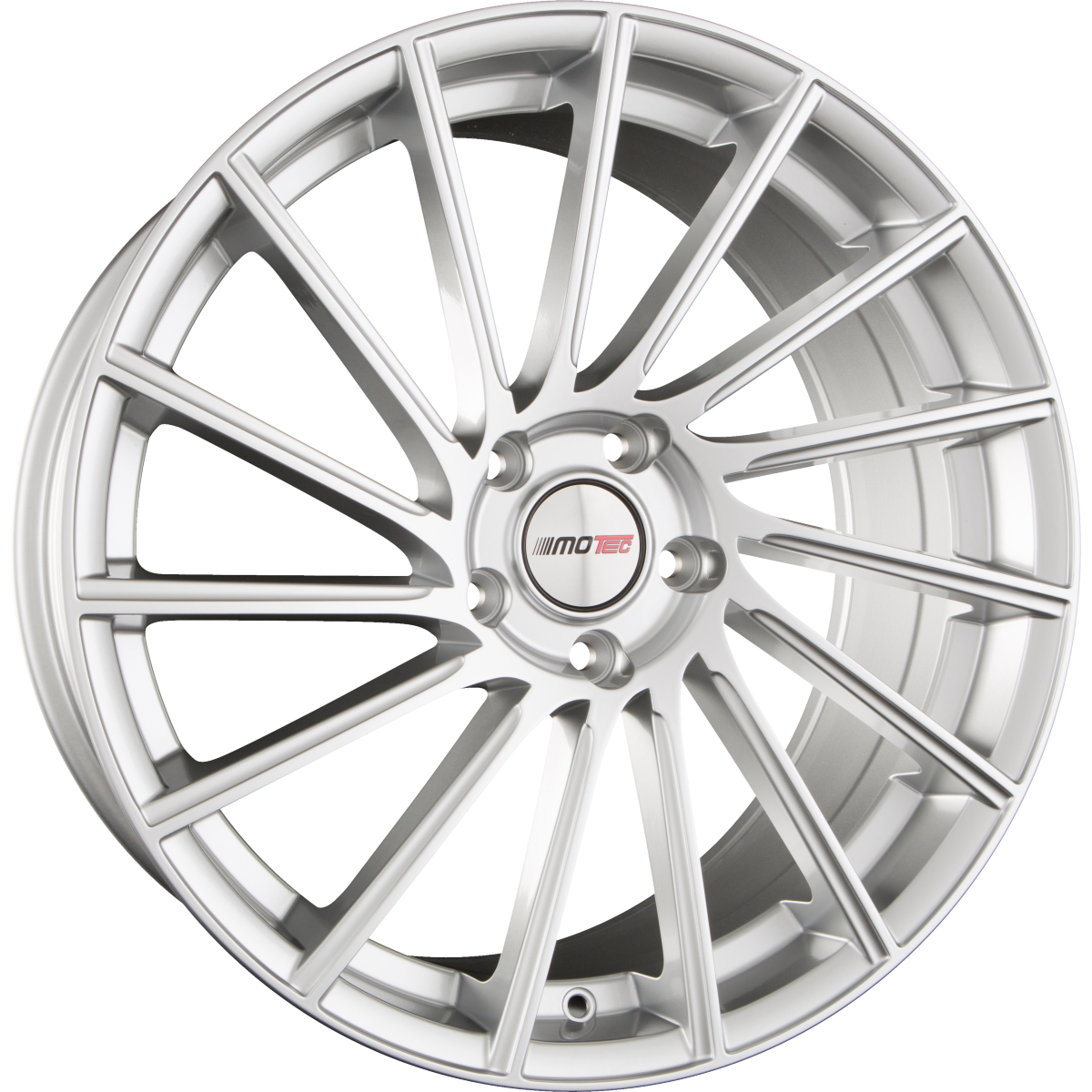 Motec Tornado (MCT9) High Gloss Silver Alufelge 10.5x21 Zoll ET35 LK 5x112 ML66.6 – Bild 2