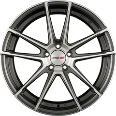 Motec Radical (MCT10) Gunmetal Poliert (GMP) Alufelge 9x20 Zoll ET30 LK 5x114.3 ML72.6