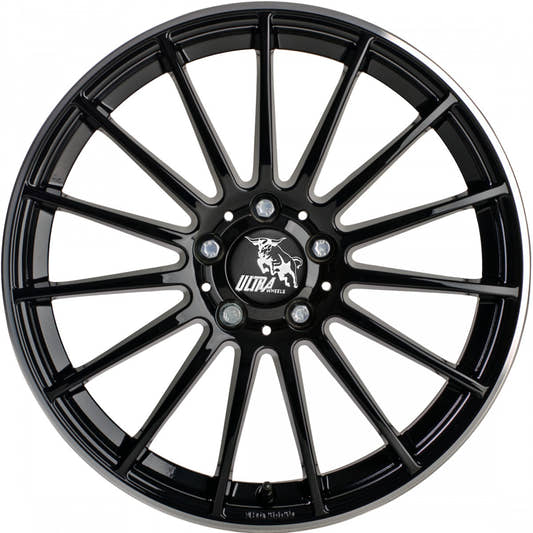 Ultra Wheels UA4 Speed black / rim polished Alufelge 8.5x19 Zoll ET32 LK 5x112 ML66.5 – Bild 2