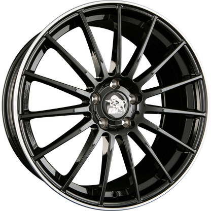 Ultra Wheels UA4-SPEED Black Rim Polished Alufelge 8.5x20 Zoll ET35 LK 5x112 ML66.6 – Bild 2