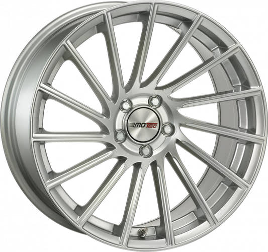 Motec Tornado high gloss silver Alufelge 10.5x21 Zoll ET15 LK 5x112 ML66.5