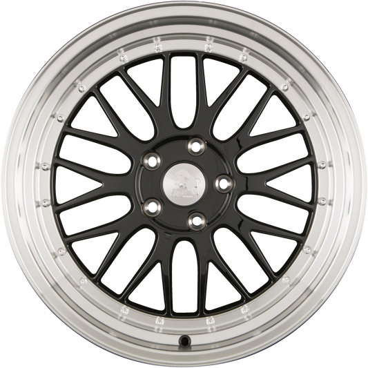Ultra Wheels UA3-LM Black Rim Polished Alufelge 8.5x20 Zoll ET35 LK 5x120 ML72.6
