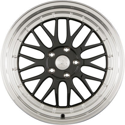 Ultra Wheels UA3-LM Black Rim Polished Alufelge 8.5x20 Zoll ET35 LK 5x120 ML72.6