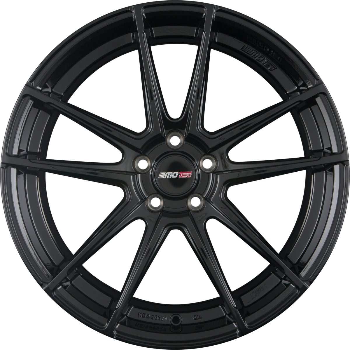 Motec Radical (MCT10) Schwarz Glänzend Alufelge 8.5x19 Zoll ET45 LK 5x112 ML66.6