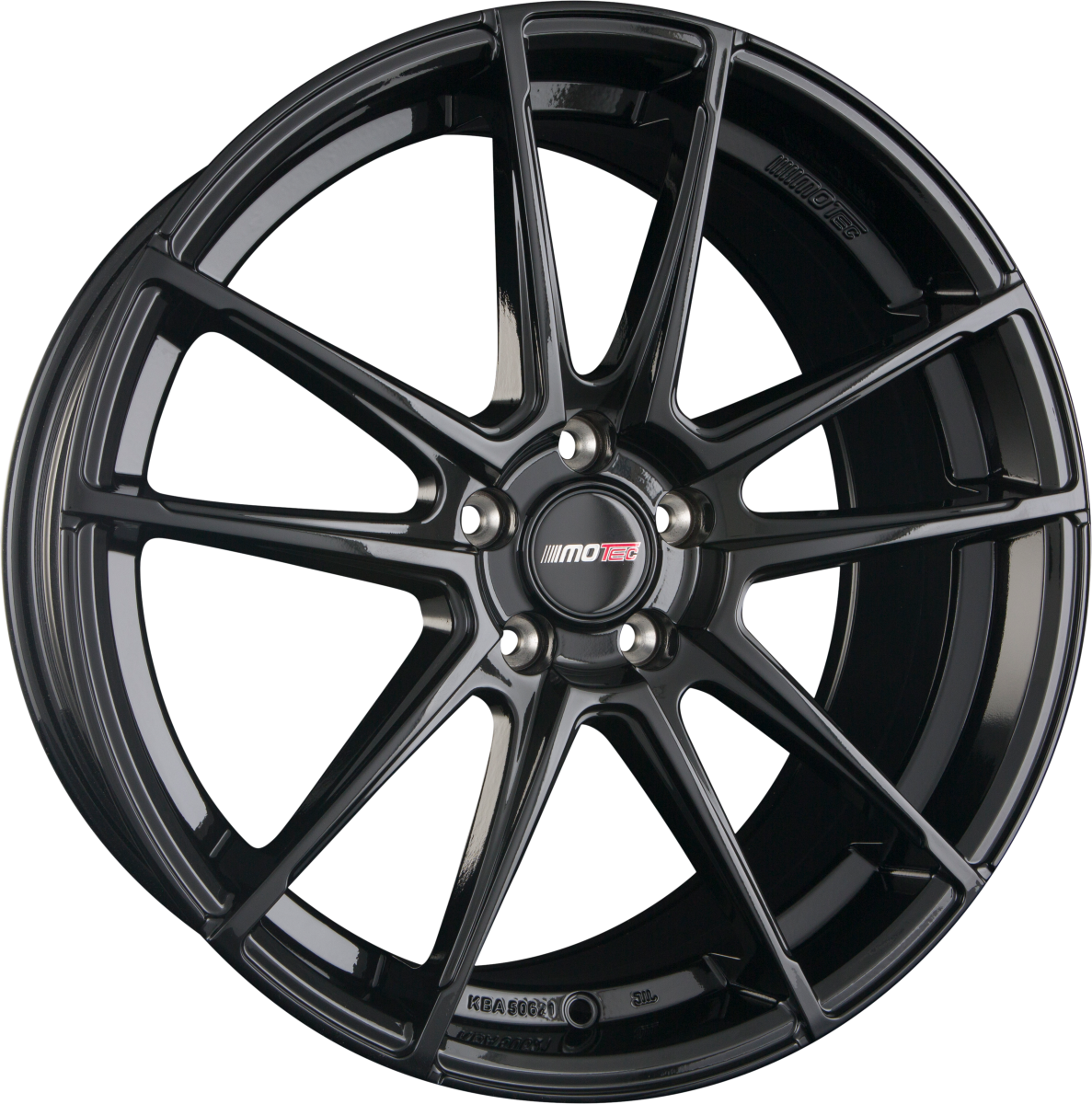 Motec Radical (MCT10) Schwarz Glänzend Alufelge 8.5x19 Zoll ET45 LK 5x112 ML66.6 – Bild 2
