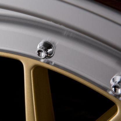 Ultra Wheels UA3-LM Gold Rim Polished Alufelge 8.5x18 Zoll ET35 LK 5x120 ML72.6 – Bild 3