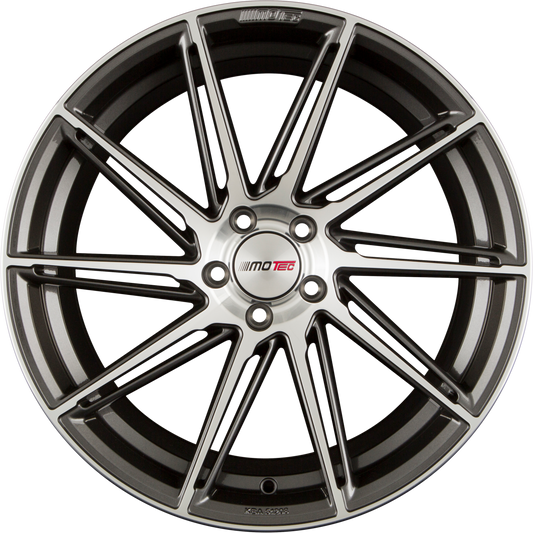 Motec Aventus (MCT11) Gunmetal Poliert Alufelge 8.5x20 Zoll ET35 LK 5x120 ML72.6