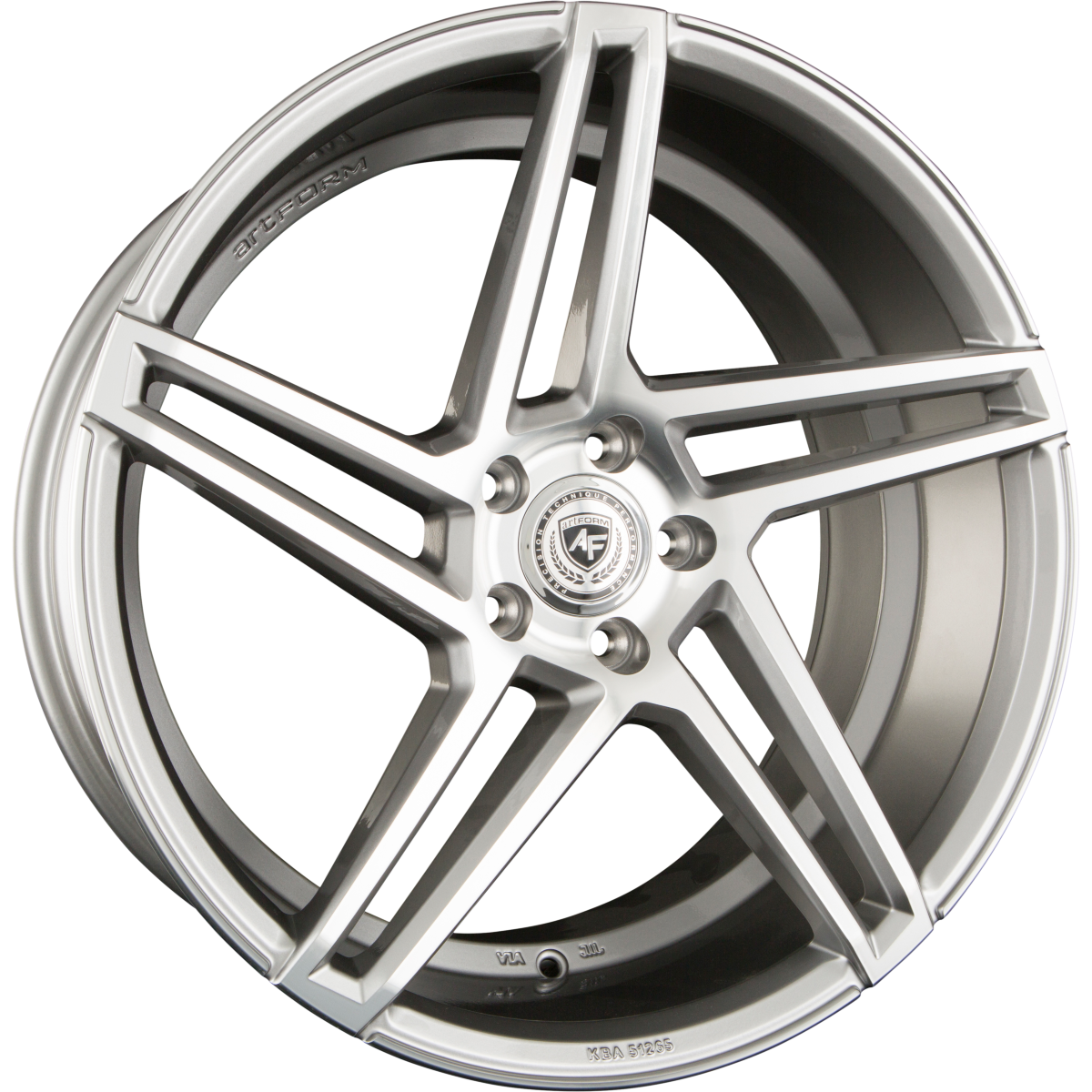 ArtForm AF-601 Smoke Grey Polished Alufelge 9.5x20 Zoll ET35 LK 5x120 ML72.6 – Bild 2