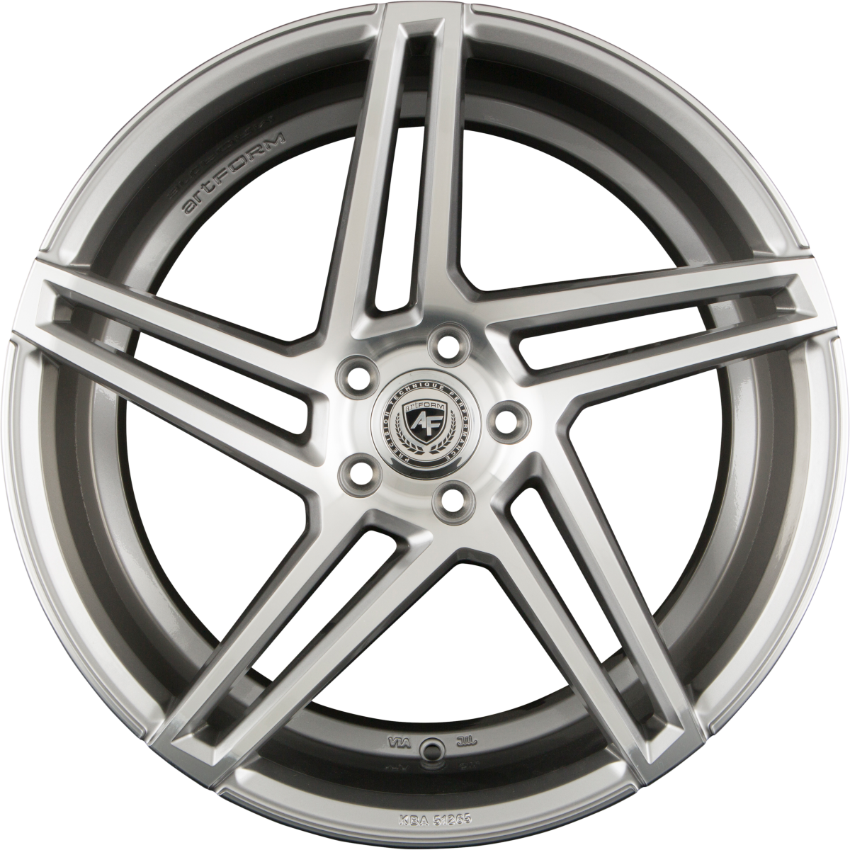 ArtForm AF-601 Smoke Grey Polished Alufelge 9.5x20 Zoll ET30 LK 5x112 ML66.6