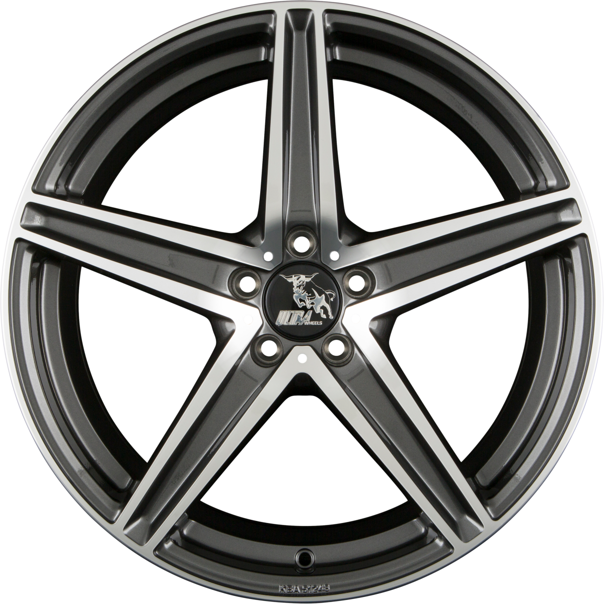 Ultra Wheels UA7 Dark Gunmetal Polished Alufelge 8x18 Zoll ET35 LK 5x112 ML66.6