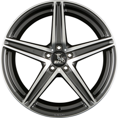Ultra Wheels UA7 Dark Gunmetal Polished Alufelge 8x18 Zoll ET35 LK 5x112 ML66.6