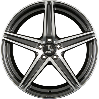 Ultra Wheels UA7 Dark Gunmetal Polished Alufelge 8x18 Zoll ET35 LK 5x112 ML66.6