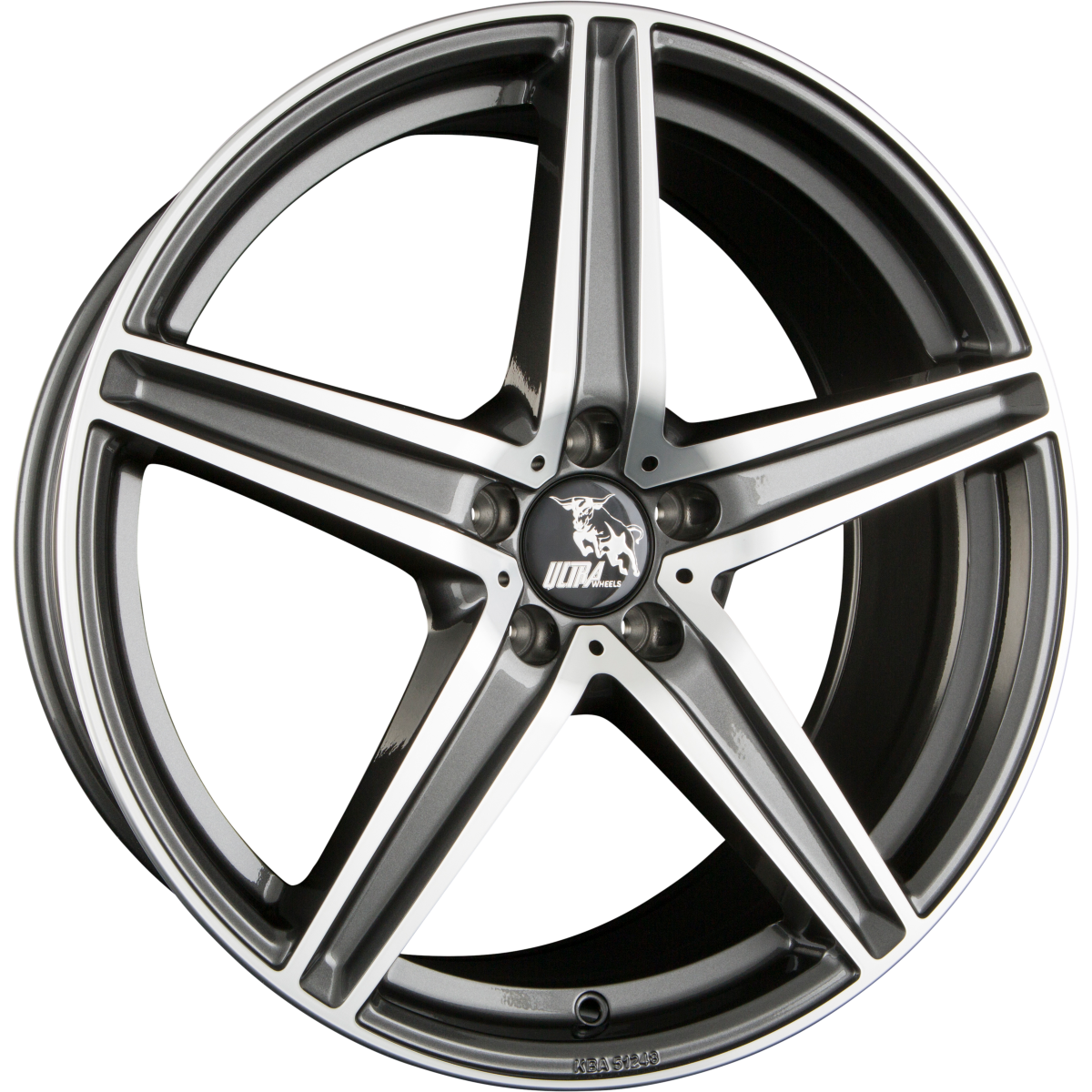 Ultra Wheels UA7 Dark Gunmetal Polished Alufelge 8x18 Zoll ET35 LK 5x112 ML66.6 – Bild 2