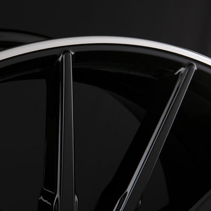 ArtForm AF-401 Black Rim Polished Alufelge 11x23 Zoll ET43 LK 5x112 ML66.6 – Bild 2