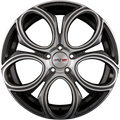 Motec Curve (MCT12) Gunmetal Polished Alufelge 8x19 Zoll ET48 LK 5x112 ML66.6
