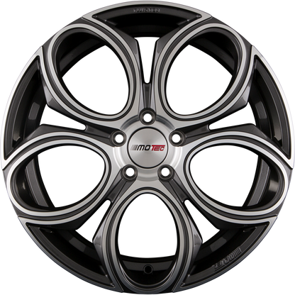 Motec Curve (MCT12) Gunmetal Polished Alufelge 8x19 Zoll ET48 LK 5x112 ML66.6