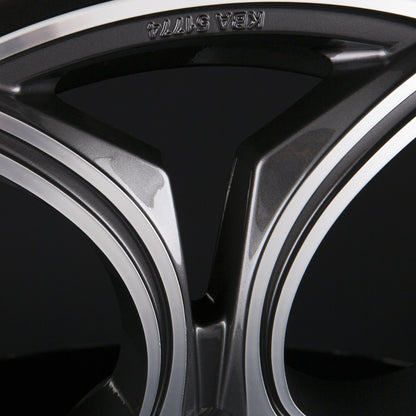 Motec Curve (MCT12) Gunmetal Polished Alufelge 8x19 Zoll ET48 LK 5x112 ML66.6 – Bild 3