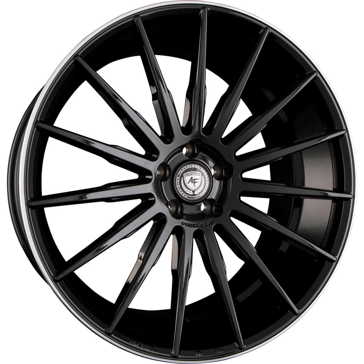 ArtForm AF-401 Black Rim Polished Alufelge 10x22 Zoll ET45 LK 5x112 ML66.6 – Bild 2