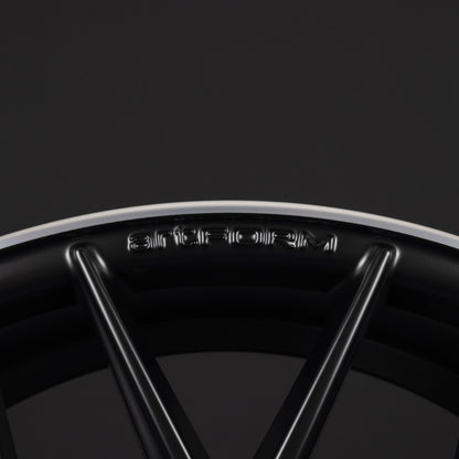 ArtForm AF-801 Flat Black Rim Polished Alufelge 8.5x19 Zoll ET30 LK 5x112 ML66.6 – Bild 4