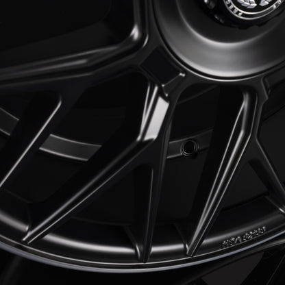 ArtForm AF-801 Flat Black Rim Polished Alufelge 8.5x19 Zoll ET45 LK 5x112 ML66.6 – Bild 5