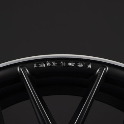 ArtForm AF-801 Flat Black Rim Polished Alufelge 8.5x20 Zoll ET30 LK 5x112 ML66.6 – Bild 4