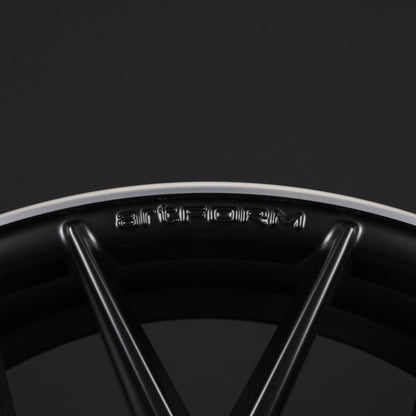ArtForm AF-801 Flat Black Rim Polished Alufelge 9.5x20 Zoll ET35 LK 5x112 ML66.6 – Bild 4
