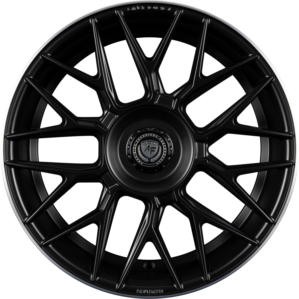 ArtForm AF-801 Flat Black Rim Polished Alufelge 9.5x20 Zoll ET45 LK 5x112 ML66.6