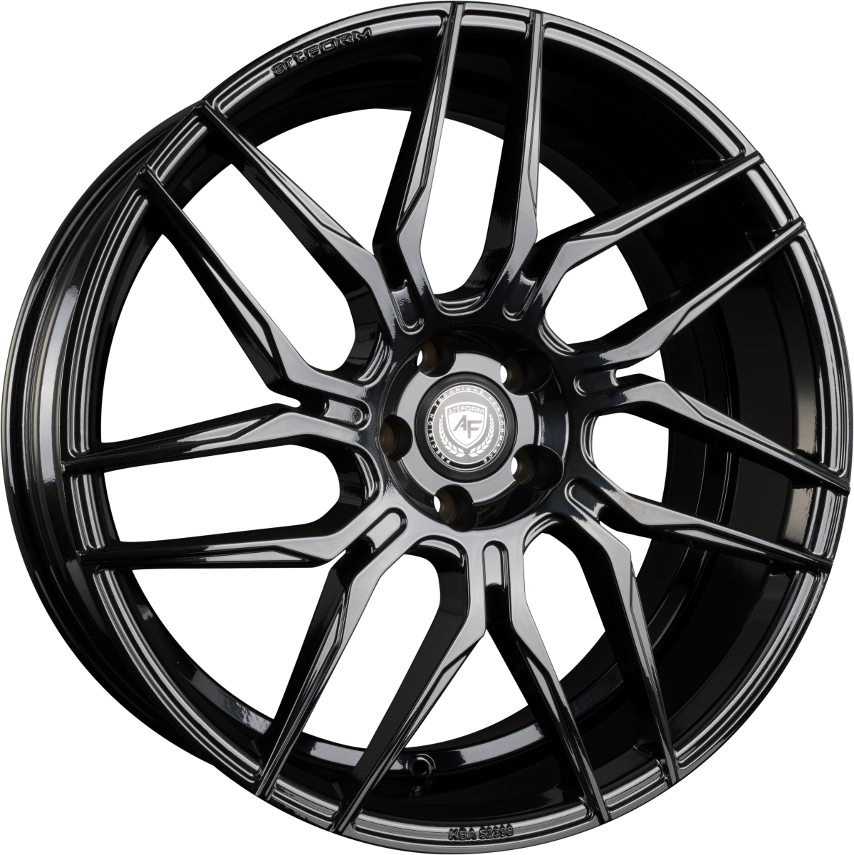 ArtForm AF-802 Black Painted Alufelge 9x20 Zoll ET42 LK 5x112 ML66.6 – Bild 2