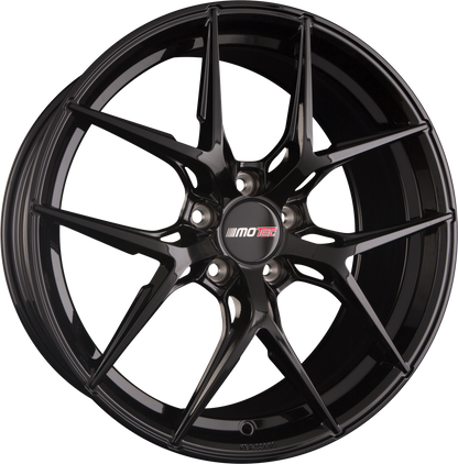 Motec Ultimate (MCR4) Black Painted - Schwarz Glänzend Alufelge 8x19 Zoll ET30 LK 5x112 ML66.6 – Bild 2
