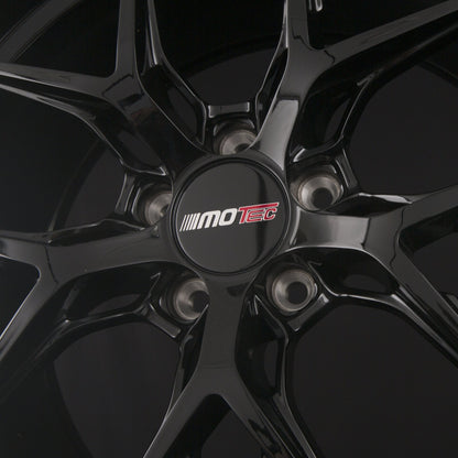 Motec Ultimate (MCR4) Black Painted - Schwarz Glänzend Alufelge 8.5x19 Zoll ET30 LK 5x112 ML66.6 – Bild 3