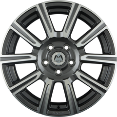 Motec WM1-VANTASTIC Grau Poliert Alufelge 7x17 Zoll ET62 LK 5x130 ML78.1
