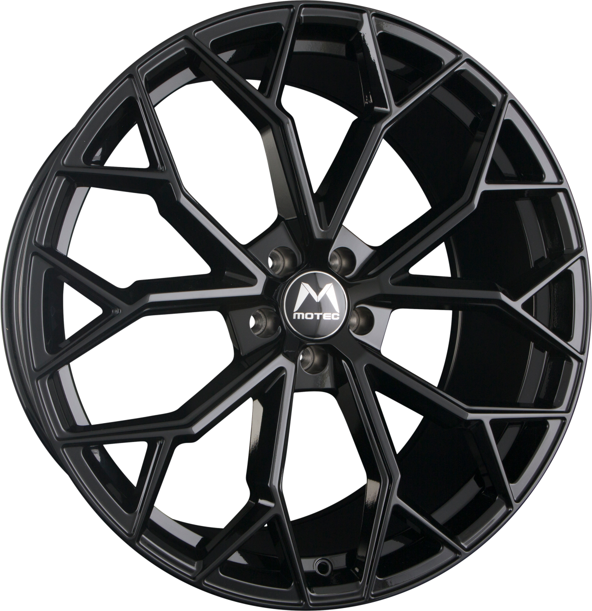 Motec Bull (MCT17) Schwarz Lackiert Alufelge 11.5x22 Zoll ET20 LK 5x112 ML66.6 – Bild 2