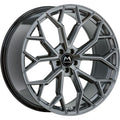 Motec Bull hyper black Alufelge 9x22 Zoll ET18 LK 5x112 ML66.5
