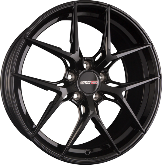 Motec Ultimate (MCR4) Black Painted - Schwarz Glänzend Alufelge 9.5x20 Zoll ET37 LK 5x114.3 ML72.6 – Bild 2