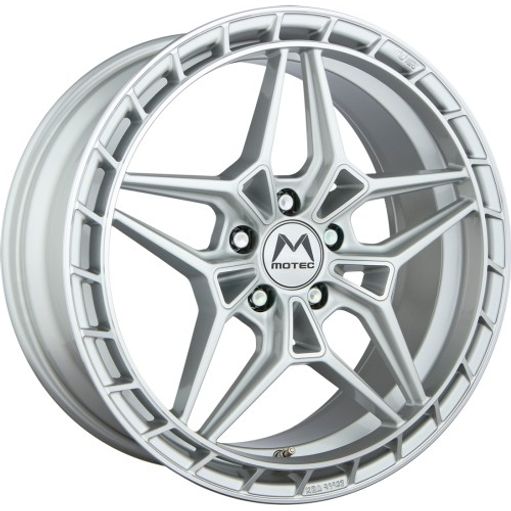 Motec Futura silver rim polished Alufelge 8.5x19 Zoll ET45 LK 5x114.3 ML72.6