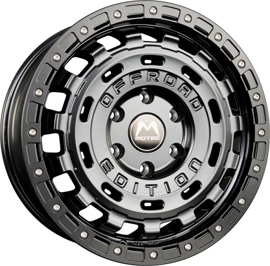 Motec R-Cross (MOF1) Matt Schwarz Ring Matt Schwarz Alufelge 8x17 Zoll ET45 LK 5x112 ML66.6 – Bild 2