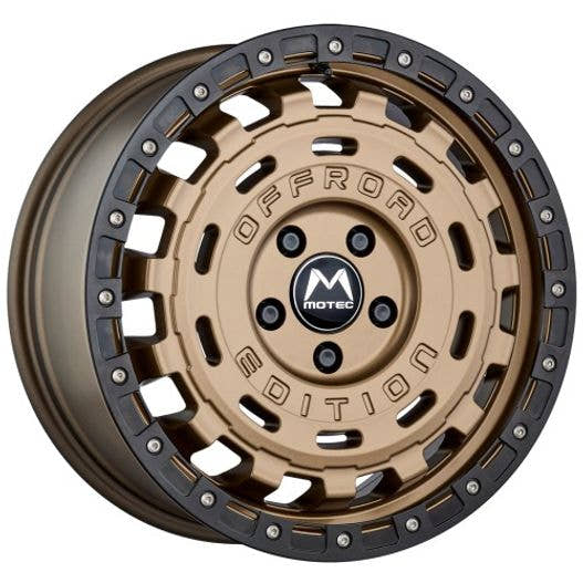 Motec R-Cross (MOF1) Matt Bronze Ring Matt Schwarz Alufelge 8x18 Zoll ET40 LK 6x139.7 ML93.1