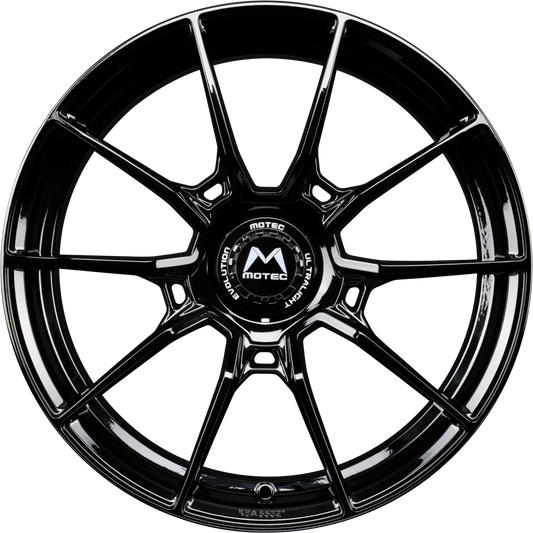 Motec Ultralight Evo (MCR5) Schwarz Glänzend Alufelge 8x18 Zoll ET27 LK 5x112 ML66.6