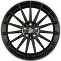 Ultra Wheels UA4-SPEED Black Rim Polished Alufelge 8x18 Zoll ET46 LK 5x112 ML66.6