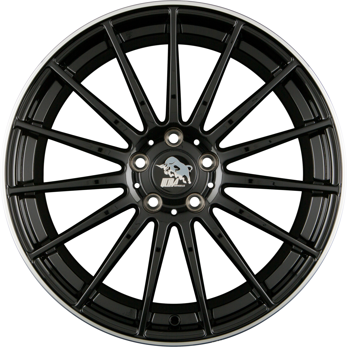 Ultra Wheels UA4-SPEED Black Rim Polished Alufelge 8x18 Zoll ET46 LK 5x112 ML66.6