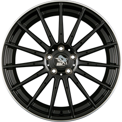 Ultra Wheels UA4-SPEED Black Rim Polished Alufelge 8x18 Zoll ET46 LK 5x112 ML66.6