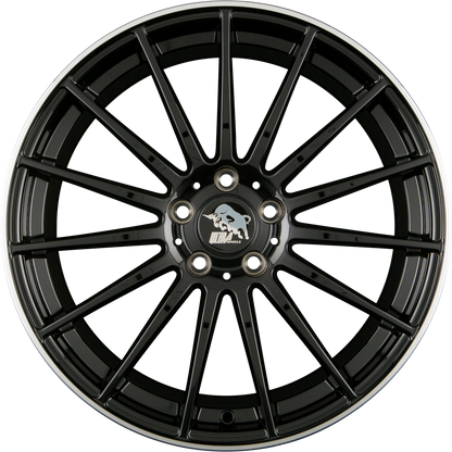 Ultra Wheels UA4-SPEED Black Rim Polished Alufelge 8x18 Zoll ET46 LK 5x112 ML66.6