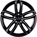 Ultra Wheels UA6-PRO Black Polished Alufelge 8.5x19 Zoll ET43 LK 5x112 ML66.6