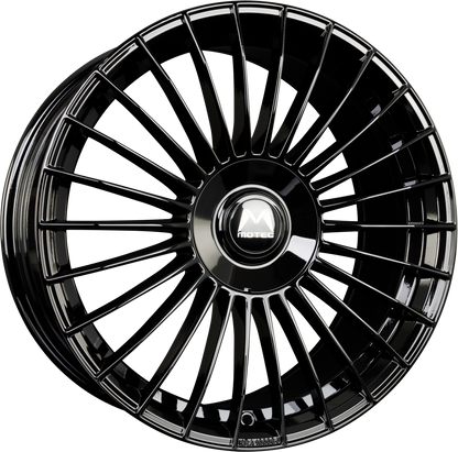 Motec Venom (MCT18) Schwarz Glänzend Alufelge 8.5x19 Zoll ET30 LK 5x112 ML72.6 – Bild 2