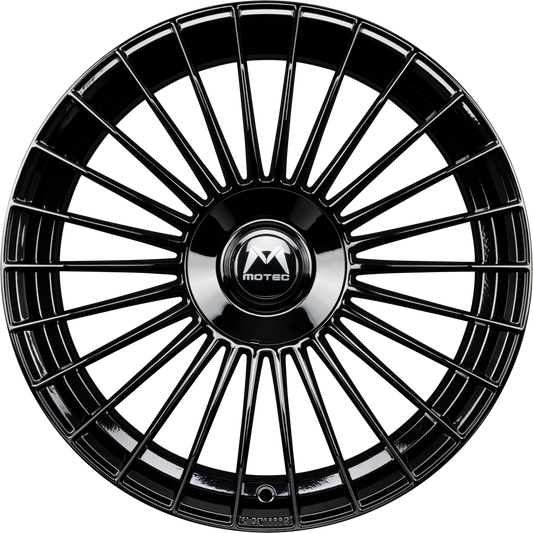 Motec Venom (MCT18) Schwarz Glänzend Alufelge 8.5x19 Zoll ET43 LK 5x112 ML72.6