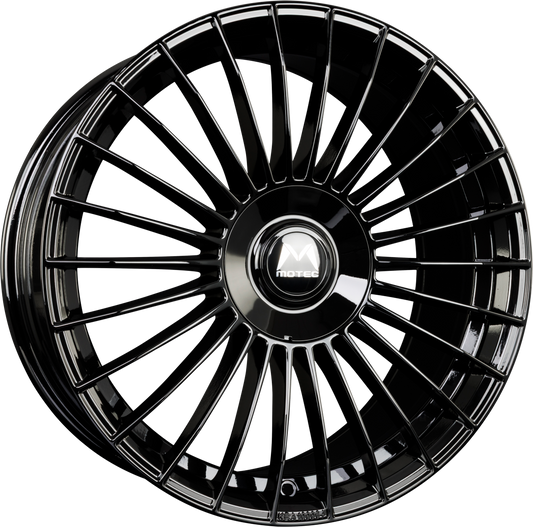 Motec Venom (MCT18) Schwarz Glänzend Alufelge 8.5x19 Zoll ET43 LK 5x112 ML72.6 – Bild 2