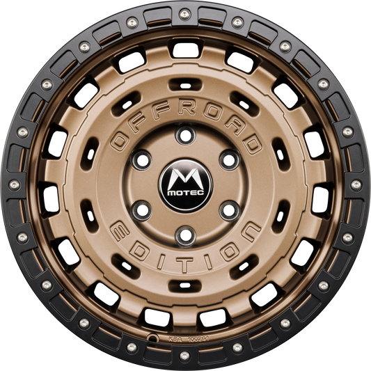 Motec R-Cross (MOF1) Matt Bronze Ring Matt Schwarz Alufelge 8x17 Zoll ET38 LK 5x120 ML65.1
