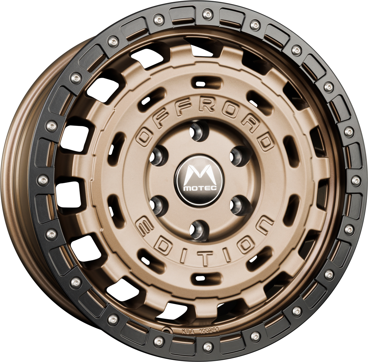Motec R-Cross (MOF1) Matt Bronze Ring Matt Schwarz Alufelge 8x17 Zoll ET38 LK 5x120 ML65.1 – Bild 2