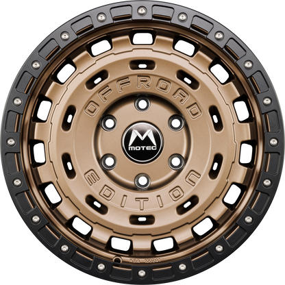 Motec R-Cross (MOF1) Matt Bronze Ring Matt Schwarz Alufelge 8x18 Zoll ET45 LK 5x120 ML65.1